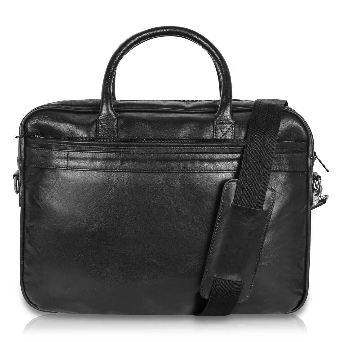 Leather Laptop Business Bag - Henrieta