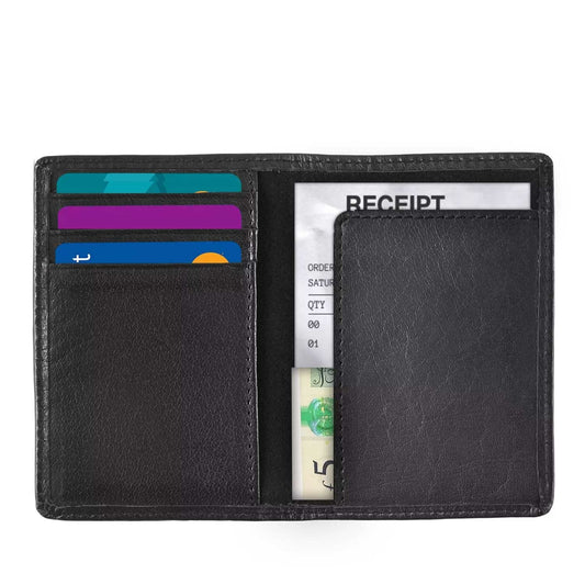 Leather Bifold Receipt and Card Holder