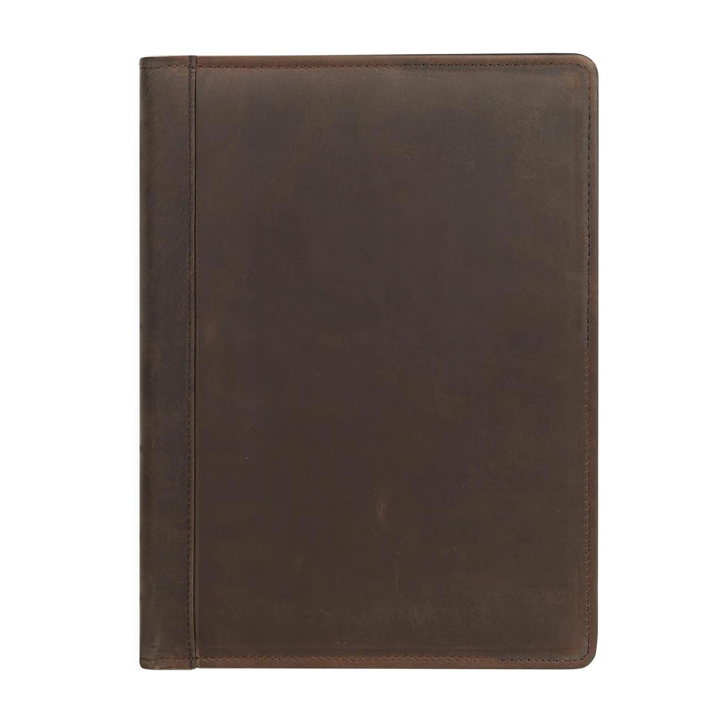Handmade A4 Brown Leather Portfolio - Noel