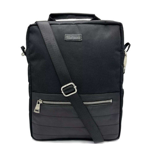 Crossbody Tablet iPad Bag - Black