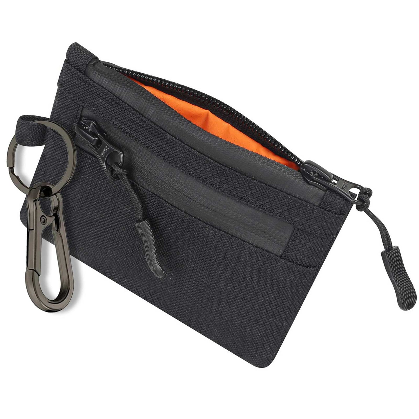 Zip Pouch Card Holder - Black