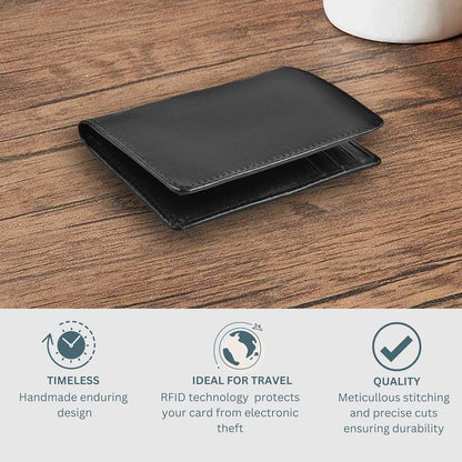 Leather Bifold Receipt and Card Holder