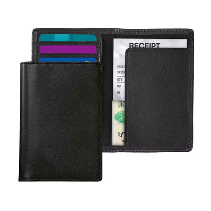 Leather Bifold Receipt and Card Holder