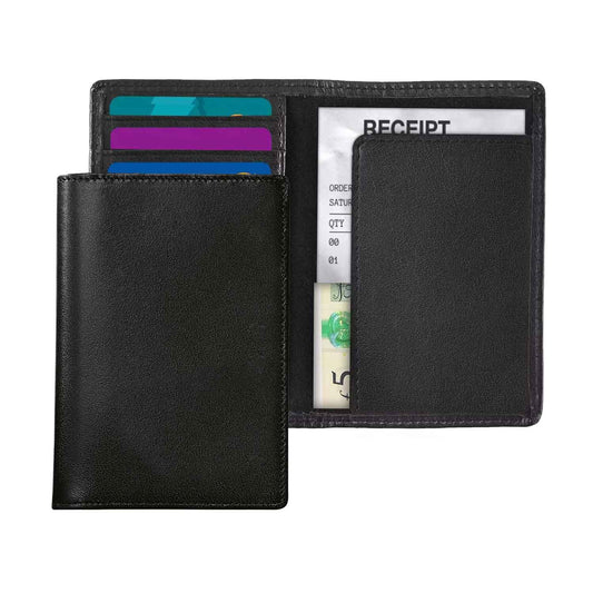 Leather Bifold Receipt and Card Holder