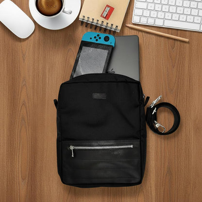 Crossbody Tablet iPad Bag - Black