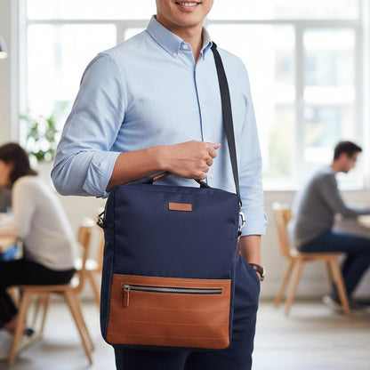 Crossbody Tablet iPad Bag - Blue