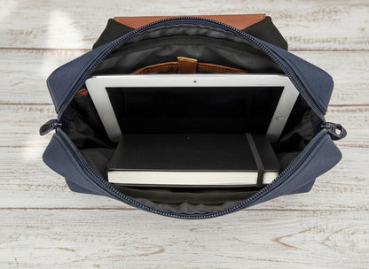 Crossbody Tablet iPad Bag - Blue